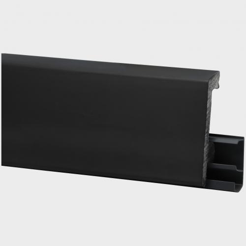 Плинтус Winart Pro HDPS Quadro 80 Pro Черный Матовый