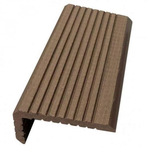 Террасная доска  Уголок торцевой Alpendorf Шоколад