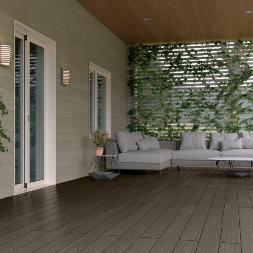 Террасная доска VanDek Elegant Brown 4000