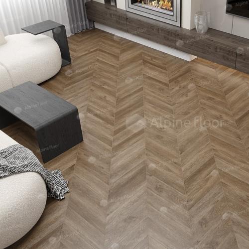 Кварцвиниловая плитка Alpine Floor Chevron Alpine ECO 18-5 Макадамия