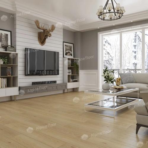 Кварцвиниловая плитка Alpine Floor Ultra Еco 5-37 Дуб Марципановый