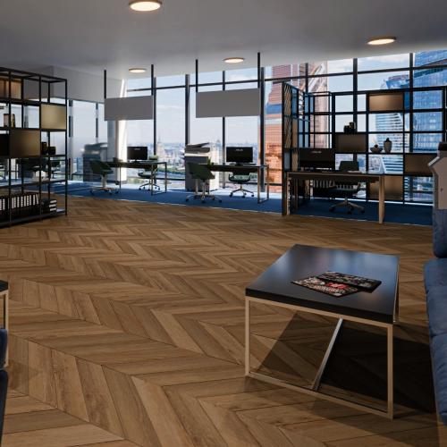 Кварцвиниловая плитка Damy Floor Chevron DF04-Ch Лувр