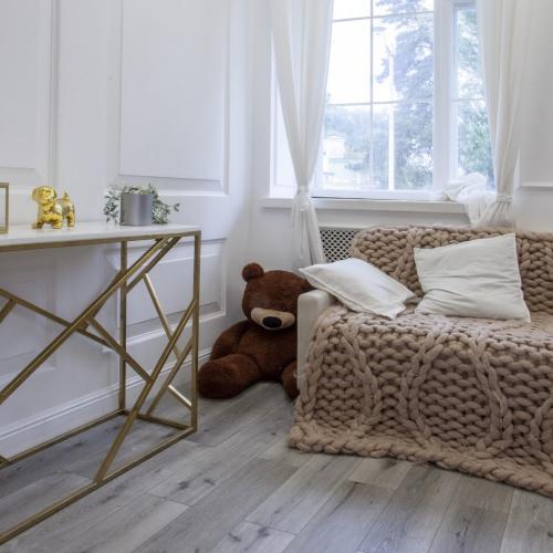 Кварцвиниловая плитка Damy Floor Family T7020-5D Дуб Состаренный Серый