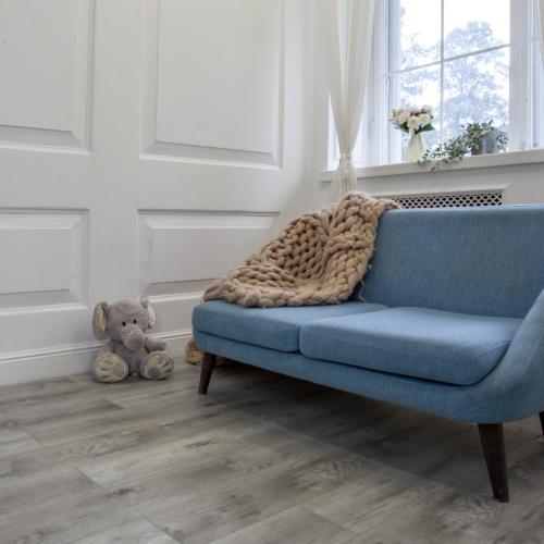 Кварцвиниловая плитка Damy Floor Family TCM369-28 Дуб Рустикальный Серый