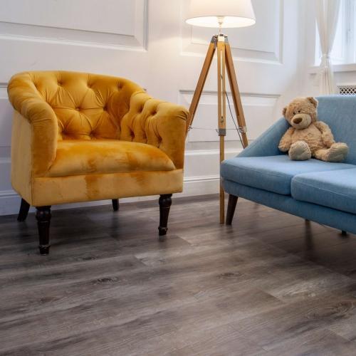 Кварцвиниловая плитка Damy Floor Family TCM369-7 Дуб Рустикальный Черный