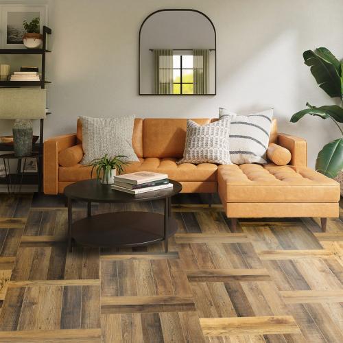 Кварцвиниловая плитка Respect Floor Венгерская Елка 2306 Дуб Амбарный