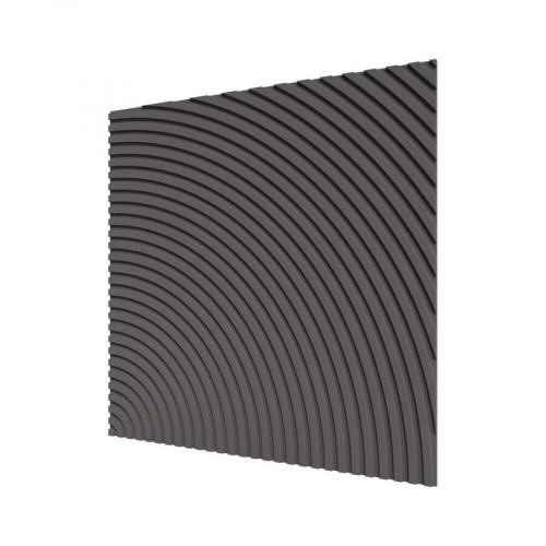 Стеновые панели Ликрон МДФ Круги Графит