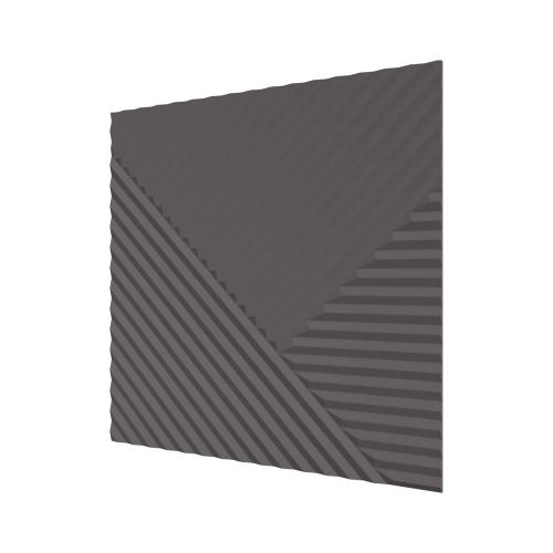 Стеновые панели Ликрон МДФ Пирамиды Графит