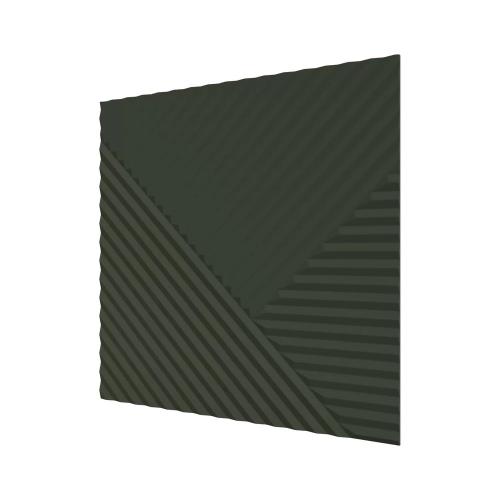 Стеновые панели Ликрон МДФ Пирамиды Оливковый