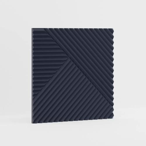 Стеновые панели Ликрон МДФ Пирамиды Темно-синий