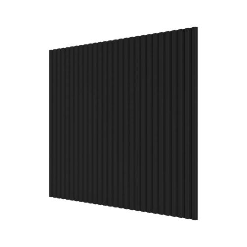 Стеновые панели Ликрон МДФ Полосы Черный