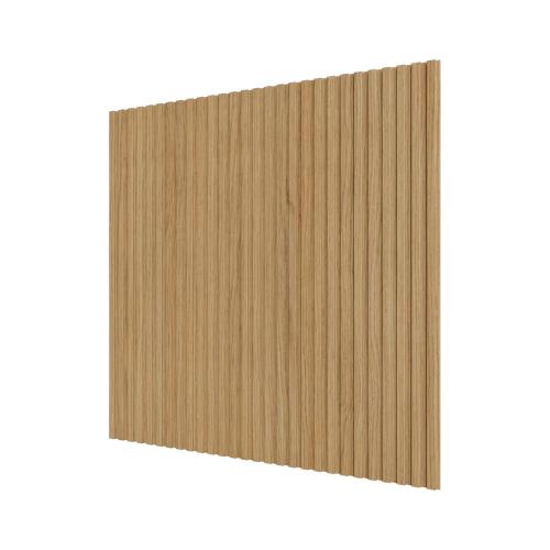 Стеновые панели Ликрон МДФ Полосы Орех светлый