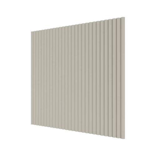 Стеновые панели Ликрон МДФ Полосы Слоновая кость